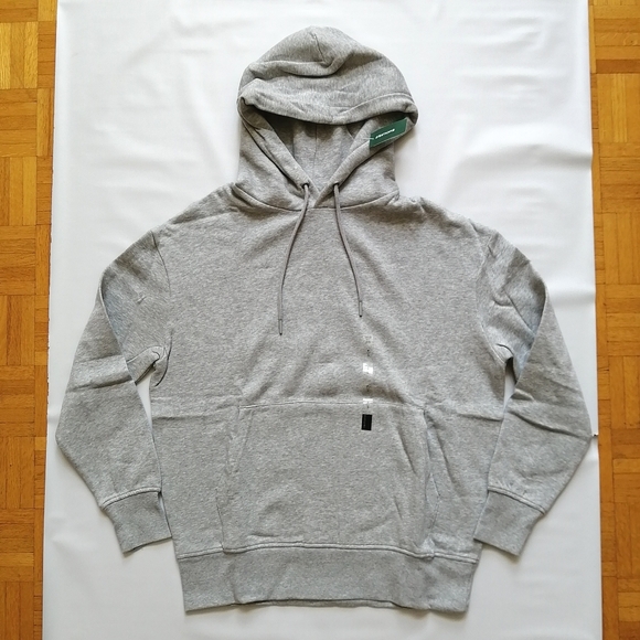 Blank Grey Organic Cotton Hoodie Small NWT - Picture 1 of 6